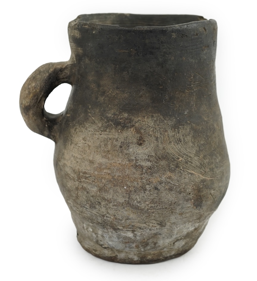 An archaic pottery jug, Iron Age, excavated in Britain